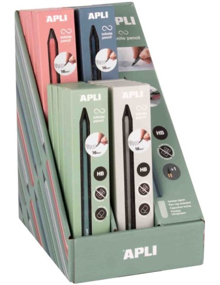 Exp 20 lapices infinitos hb colores surtidos