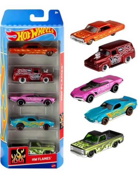 PACK 5 HOT WHEELS COCHES BASICOS SURTIDO