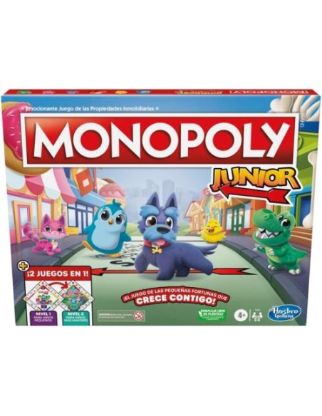 MONOPOLY JUNIOR 2 JUEGOS EN 1