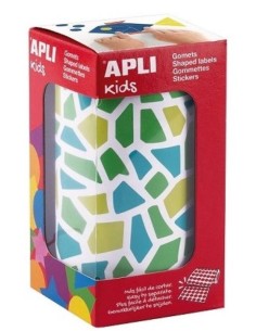 ROLLO GOMETS MOISAICOS REMOVIBLES AZUL Y VERDE