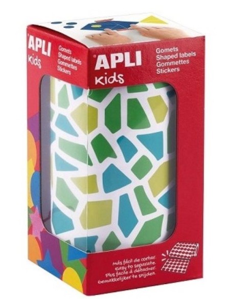 ROLLO GOMETS MOISAICOS REMOVIBLES AZUL Y VERDE