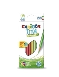 LAPICES COLOR CARIOCA TITA TRI. est.12 - Pack de 12 unidades
