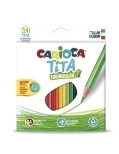 LAPICES COLOR CARIOCA TITA TRI. est.24 - Pack de 6 unidades