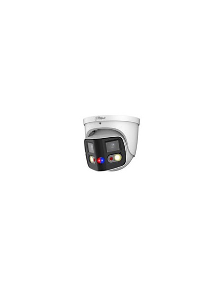 (DH-IPC-PDW3849P-A180-E2-AS-PV-0280B) DAHUA CÁMARA IP DOMO PANORÁMICA TIOC DUO WDR WIZSENSE 2X4MP LED IR & LUZ CÁLIDA IP67 ALARM