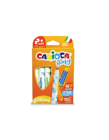 Marker 2+ rotulador Extra-grueso Multicolor 6 pieza(s)