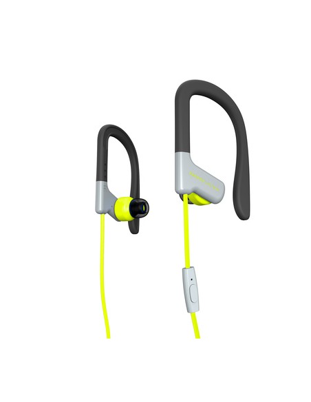 429356 auricular y casco Auriculares gancho de oreja, Dentro de oído Conector de 3,5 mm Amarillo