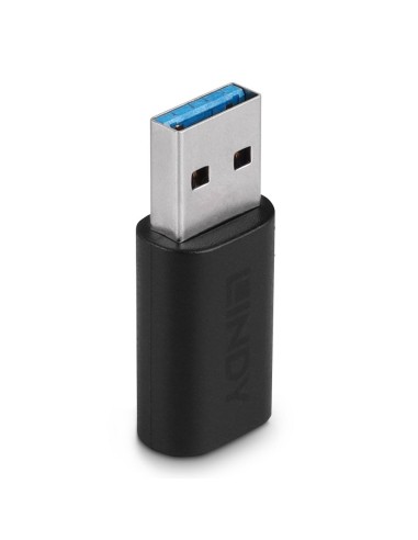 41904 cambiador de género para cable USB 3.2 Type A USB 3.2 Type C Negro