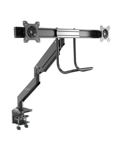 Brazo de Soporte de Escritorio para 2 Monitores - con Montura para Grommet y Mordaza