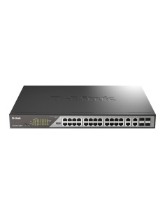 DSS-200G-28MP/E switch Gestionado L2 Gigabit Ethernet (10/100/1000) Energía sobre Ethernet (PoE) 1U Gris