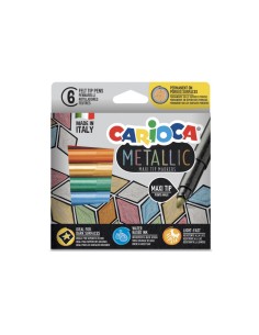 43161 rotulador Metálico, Multicolor 6 pieza(s)