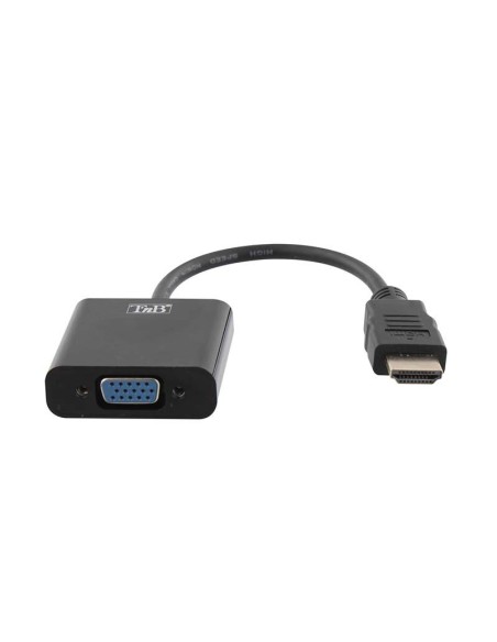 HDMIVGA adaptador de cable de vídeo VGA (D-Sub) HDMI tipo A (Estándar) Negro