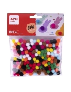 POM POM APLI MINI B/200 - Pack de 5 unidades