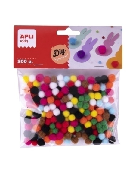 POM POM APLI MINI B/200 - Pack de 5 unidades