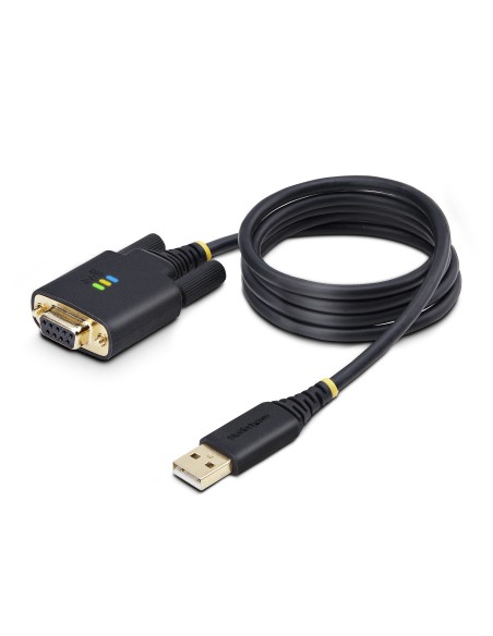 1P3FFCNB-USB-SERIAL cable de serie Negro 1 m USB tipo A DB-9