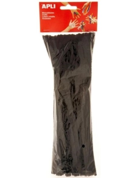 BOLSA 50 LIMPIAPIPAS NEGRO 6X300MM