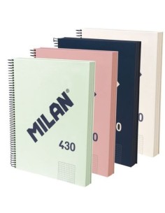 PAQ 4 BLOC A4 120H 95G CUAD5X5 MICROPERF COLORES SURTIDO