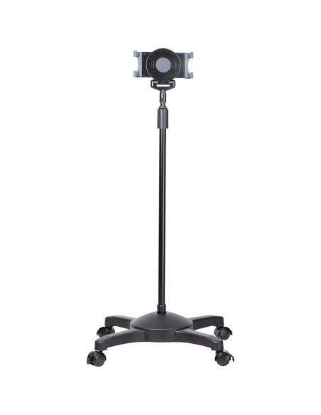 Base Soporte Móvil con Ruedas Bloqueables para Tablet - Atril de Altura Ajustable para Tablets de 7 a 11 Pulgadas - Base Portáti
