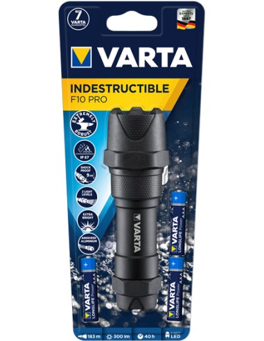 INDESTRUCTIBLE F10 PRO Negro Linterna de mano LED