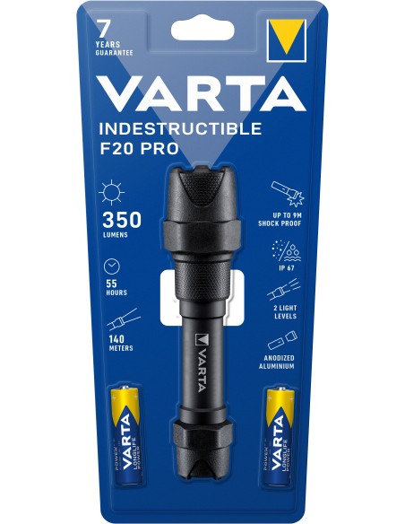 Indestructible F20 Pro Negro Linterna de mano LED
