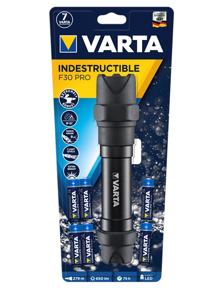 INDESTRUCTIBLE F30 PRO Negro Linterna de mano LED