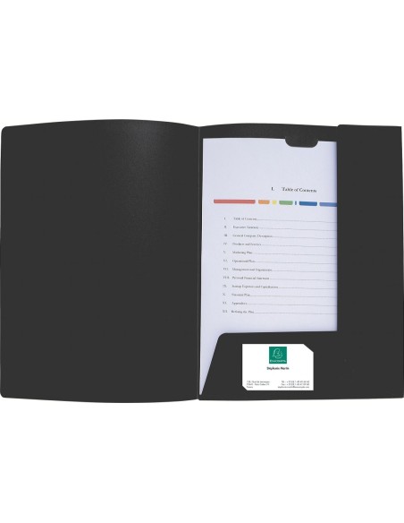 43501E carpeta Polipropileno (PP) Negro A4