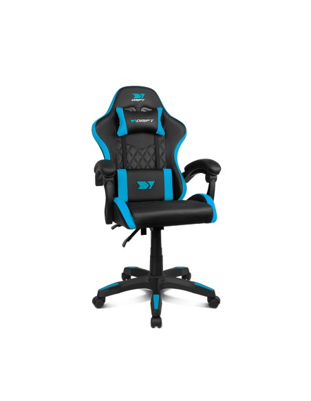 DR35BL silla para videojuegos Silla para videojuegos de PC Asiento acolchado Negro, Azul DR35BL silla para videojuegos Silla para videojuegos de PC Asiento acolchado Negro, Azul
