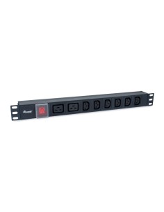 333316 unidad de distribución de energía (PDU) 8 salidas AC 1U Negro