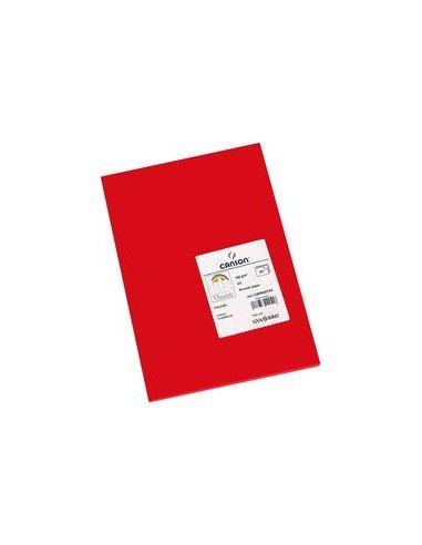 PAQ 50 CARTULINAS IRIS A3 185G ROJO