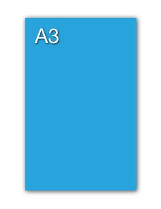 PAQ 50 CARTULINAS IRIS A3 185G AZUL MALDIVAS