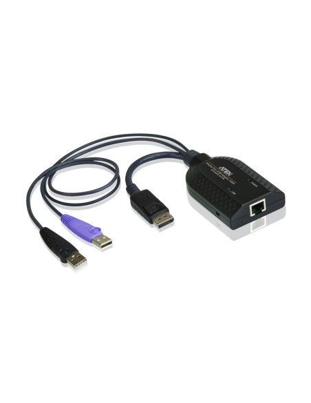 Adaptador KVM DisplayPort USB compatible Smart Card con Virtual Media