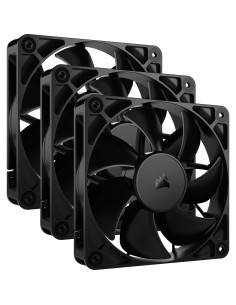 RS120 Carcasa del ordenador Ventilador 12 cm Negro 3 pieza(s)