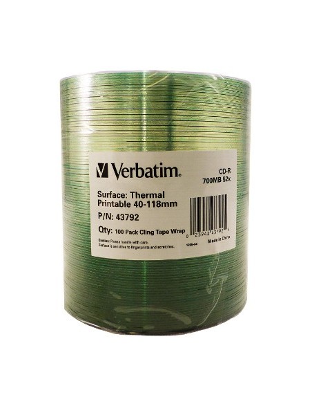 43792 CD en blanco CD-R 700 MB 52x 100 pieza(s)