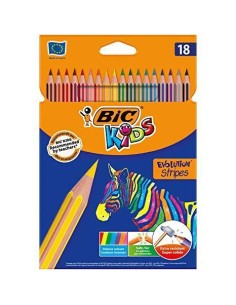 Estuche 18 lapiz colores bic kids evolution