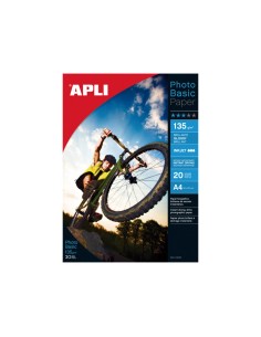 C. 20H PAPEL FOTO APLI GLOSSY PHOTOBASIC 135G A4