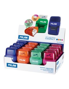 4703116 sacapuntas Sacapuntas manual Azul, Verde, Naranja, Rosa