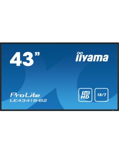PROLITE LE4341S-B2 Pantalla plana para señalización digital 108 cm (42.5") LCD 350 cd / m² Full HD Negro 18/7