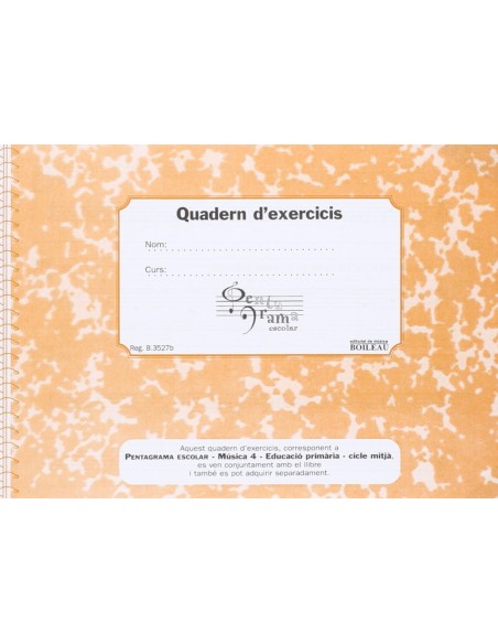 Quadern pentagrama escolar