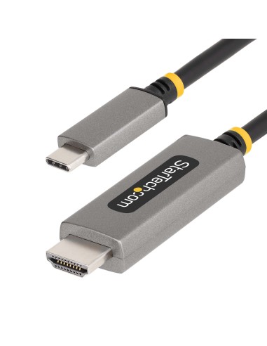 Cable Adaptador de 1m USB-C a HDMI - 8K 60Hz - 4K 144Hz - HDR10 - Cable Conversor de Vídeo USB tipo C a HDMI 2.1 - Modo Alt DP -