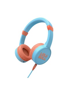 Lol&Roll Pop Auriculares Alámbrico De mano Música Azul, Naranja