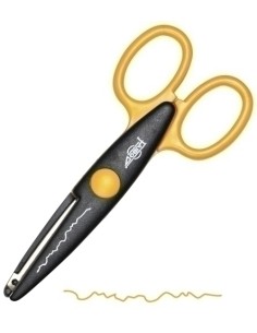 TIJERAS FAIBO DENTADA NARANJA - Pack de 10 unidades