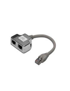 Cable de conexión-adaptador CAT 5e, 2 CAT 5e, blindados