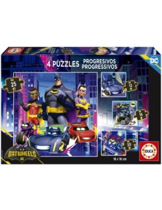 PUZZLE PROGRESIVO BATWHEELS 12 16 20 25 PIEZAS