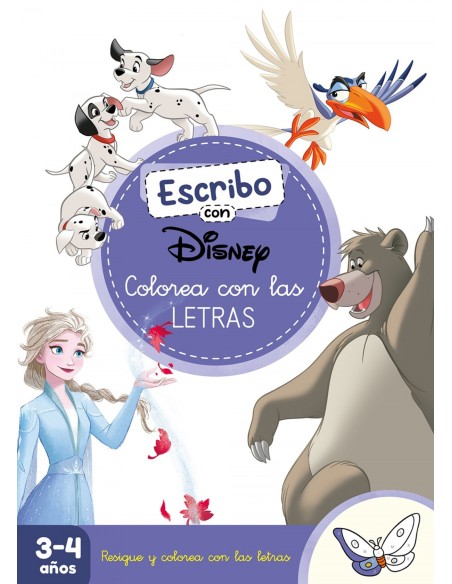 ESCRIBO CON DISNEY COLOREA CON LAS LETRAS