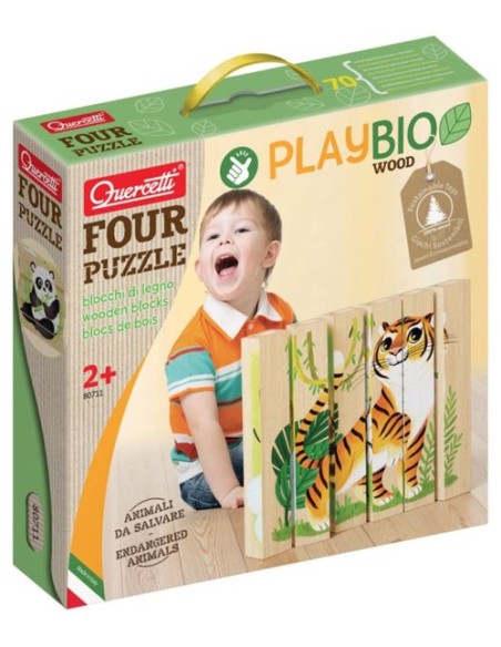 PLAYBIO PUZZLE 4 ANIMALES SELVA 6 PIEZAS