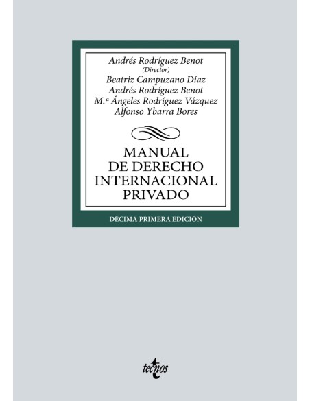 Manual de Derecho Internacional privado