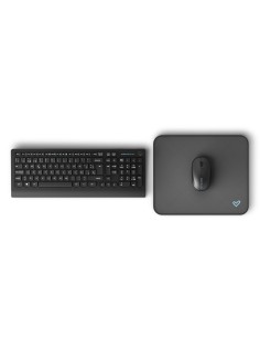 Office Wireless Set 3 Silent teclado RF inalámbrico QWERTY Español Negro