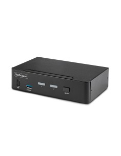 Switch Conmutador KVM DisplayPort de 2 Puertos - 8K60/4K144 - para Un Monitor - DP 1.4 - 2x USB 3.0 - 4x USB 2.0 HID - Conmutado