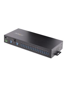 Hub Ladrón USB 3.0 5Gb de 16 Puertos Industrial - Metal - Montaje en Rack/Superficie/DIN - Carga Compartida USB 120W - ESD - Blo