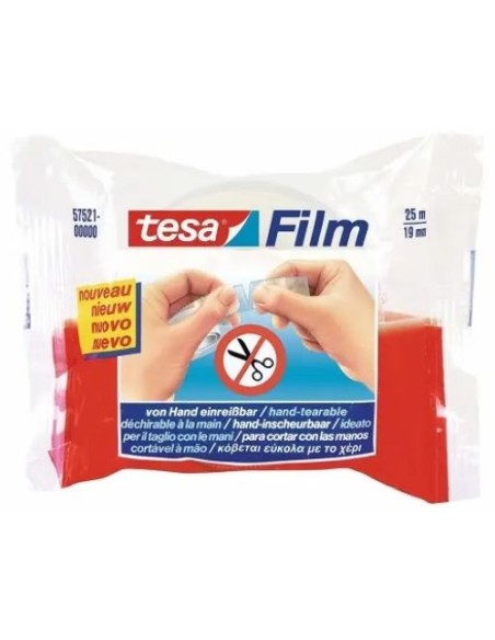 C 24 ROLLOS TESAFILM CORTA FACIL 25MX19MM BOLSITA TESA