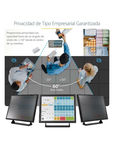 Filtro de Privacidad de 19 Pulgadas 5:4 para Monitor - Pantalla de Privacidad Protector Anti Brillo - Anti Luz Azul con Reducci